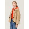 Knit Colorblock Wool Coat Bact51361