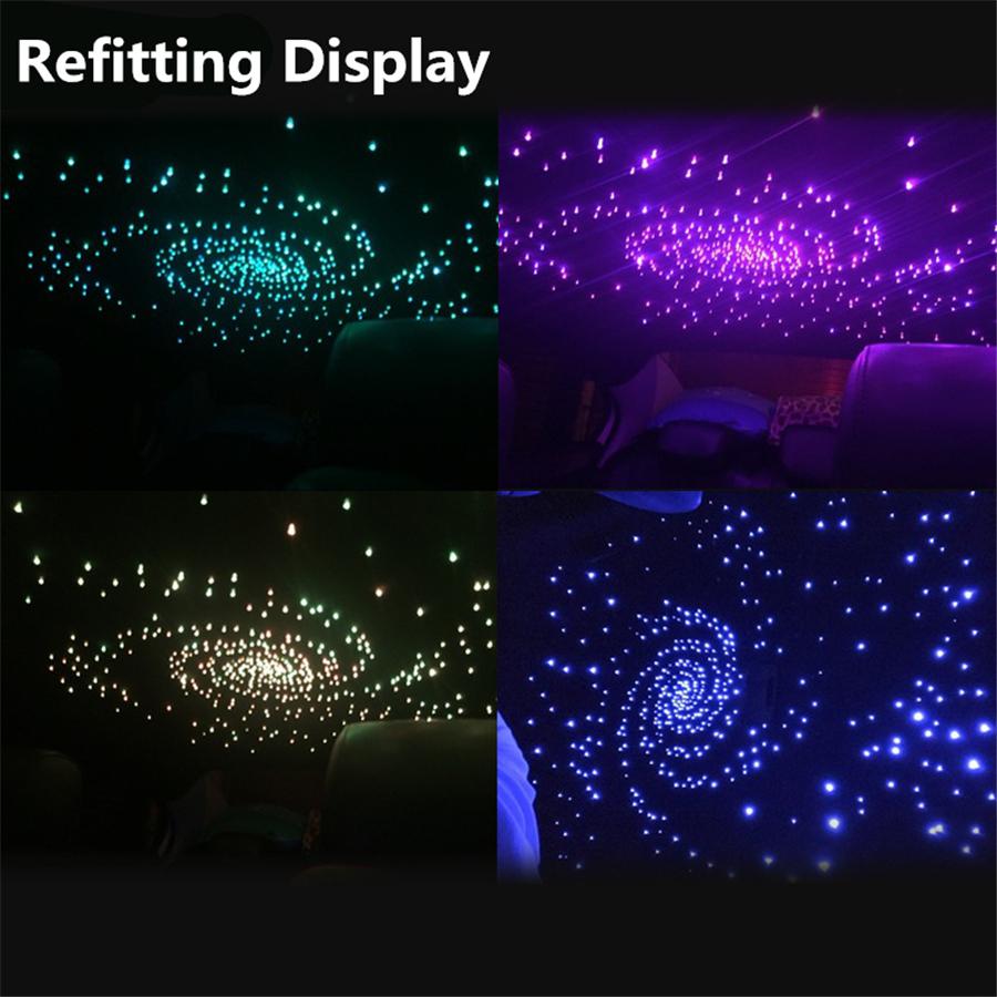 12V DIY Car Headliner Roof Ceiling Lights Audio 100x Fiber Optic Star Light Kit
