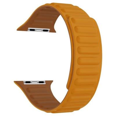 Bracelet for Apple Watch - MY-MONTRE - California Poppy - Soft Silicone - Magnetic - 42/44/45/49mm