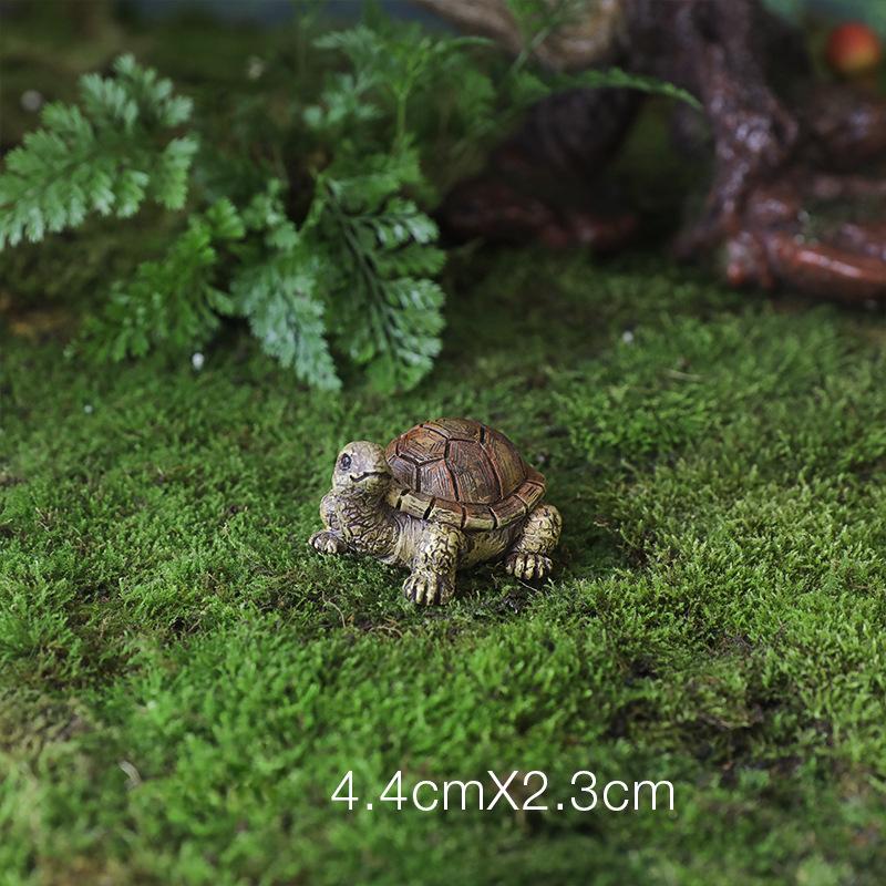 

Resin Turtle Figurines Kawaii Artificial Turtle Miniatures Aquarium Flowerpot Decorations Swimming Pool Garden Decorations