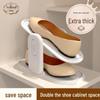 Adjustable Double-Layer Folding Shoe Rack for Space-Saving Storage In Home Cabinets