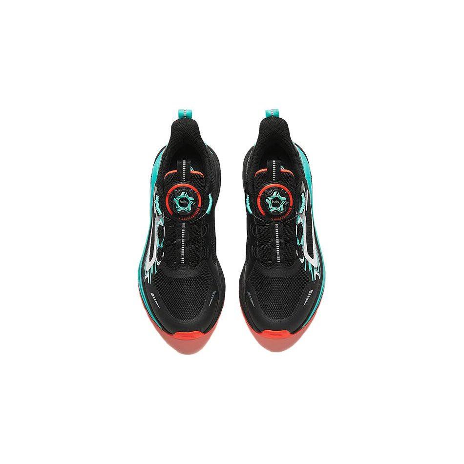 Anta Kids Lingyun Comfortable Durable Breathable Low-Top Running Shoes Kids sneaker Black Green 312415531-3