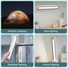 Rechargeable Desk Light Bar Magnetic Led Light With Adjustable 3 Colors Brightness Wireless Vanity Mirror Light For Shelf