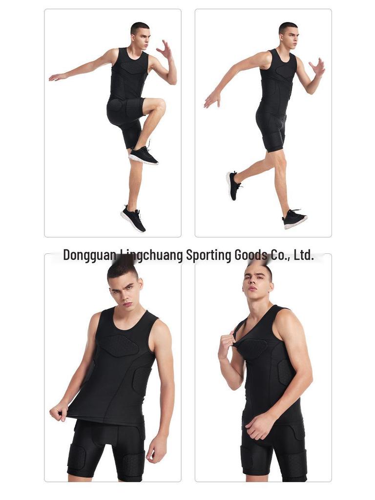 Multisport Honeycomb Anti-Collision Protective Suit: Chest, Waist, and Shoulder Protection for Goalkeepers