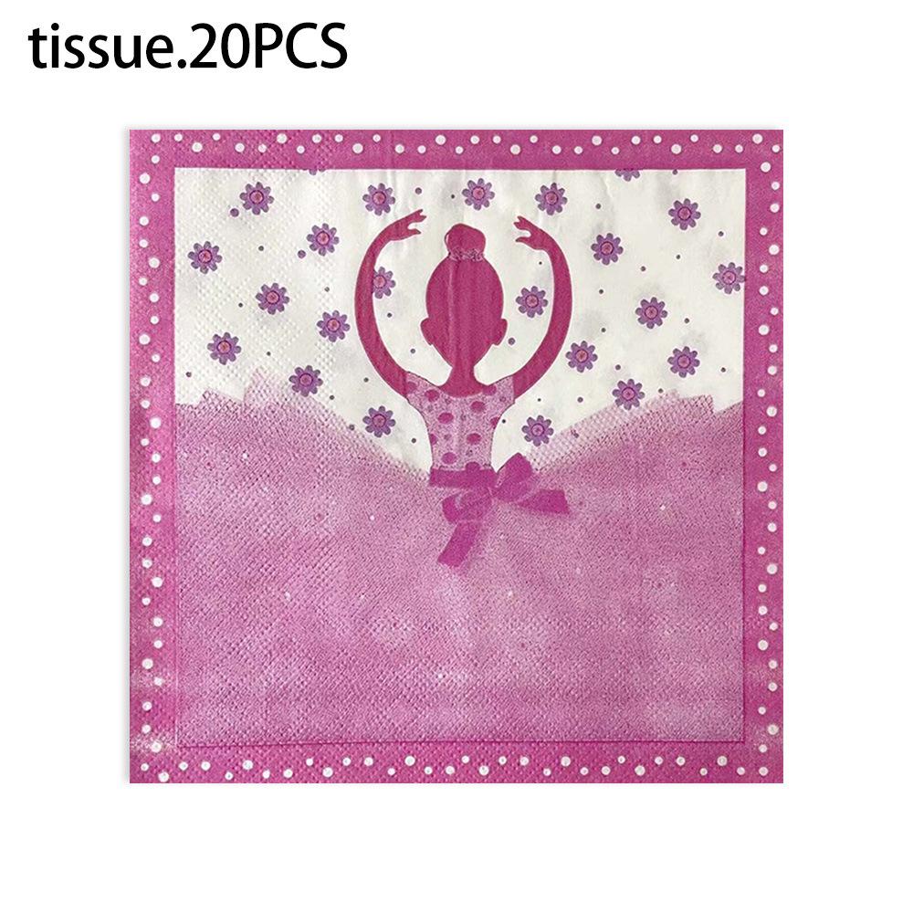

20 шт. 33*33 см 2-слойные новые танцевальные балетные салфетки для девочек-принцесс