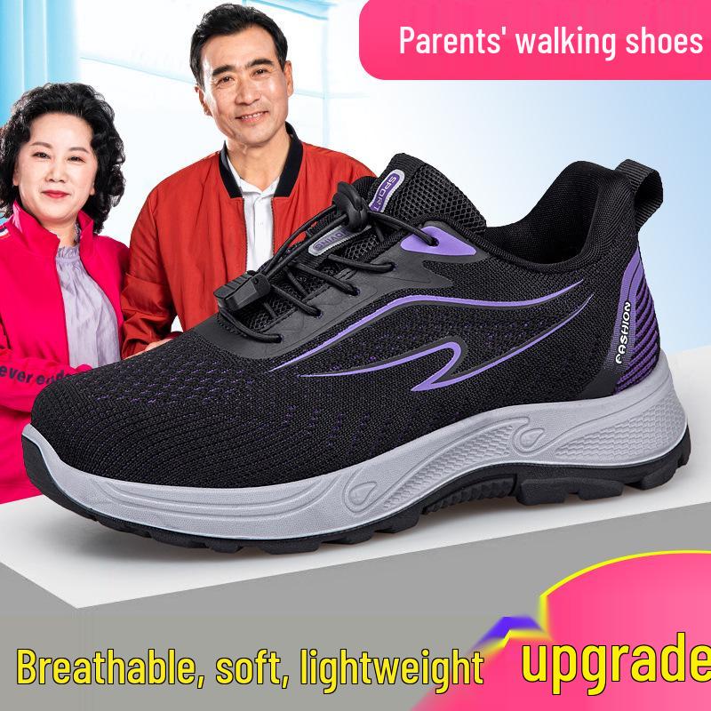 Slip-on Soft Sole Anti-Slip Walking Shoes for Women, Grandma Spring/Summer Collection 2025