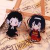 Action Bungo Stray Dogs Keychain Playthings Q Version Nakajima Atsushi Yosano Akiko Kunikida Doppo Mori Ogai Plastic Key Ring Present Toy