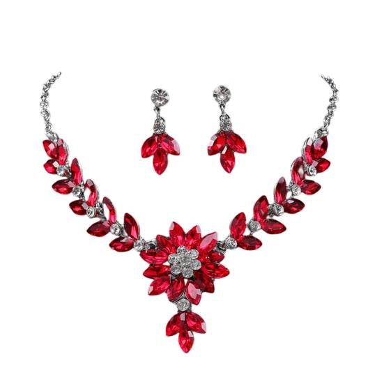 

Роскошные висячие серьги в подарок с геометрическим рисунком красный