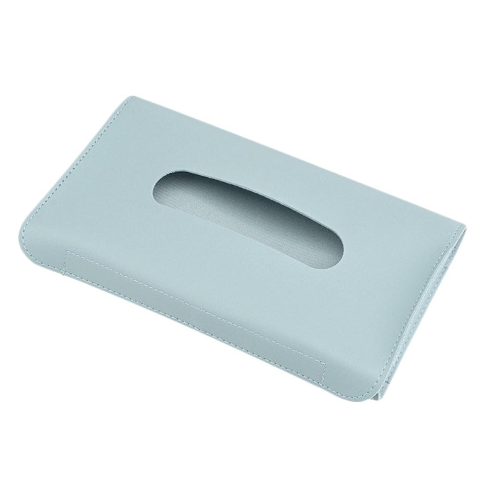 Creative Car Tissue Box Holder Storage PU Leather Sun Visor Napkin Holder Mask Dispenser Auto Interior