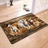 VIKAMA Galloping Horse Wall-Breaking Printed Rug Living Room & Bedroom Rug Indoor Doormat Machine Washable Home Decor