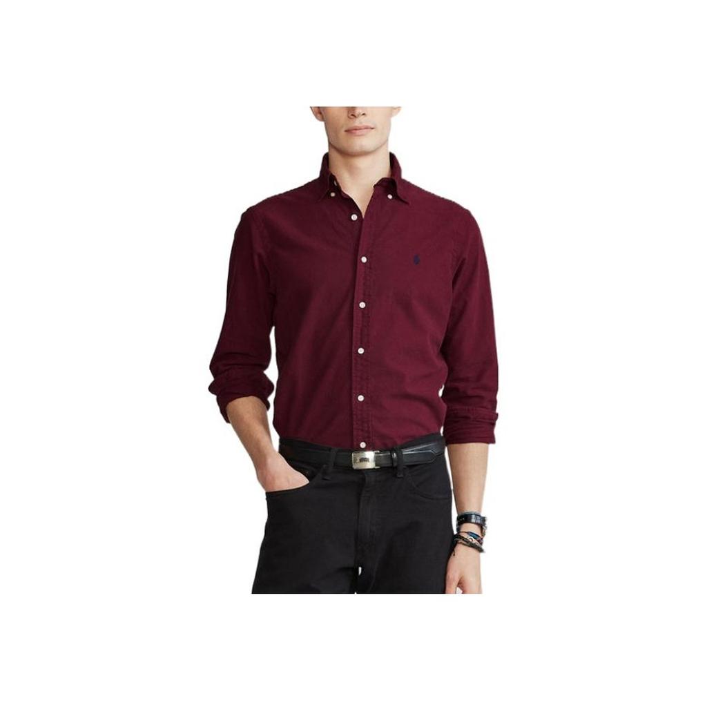 Polo Ralph Lauren Pánská košile s dlouhým rukávem s výšivkou loga MNPOWOV16821745-600