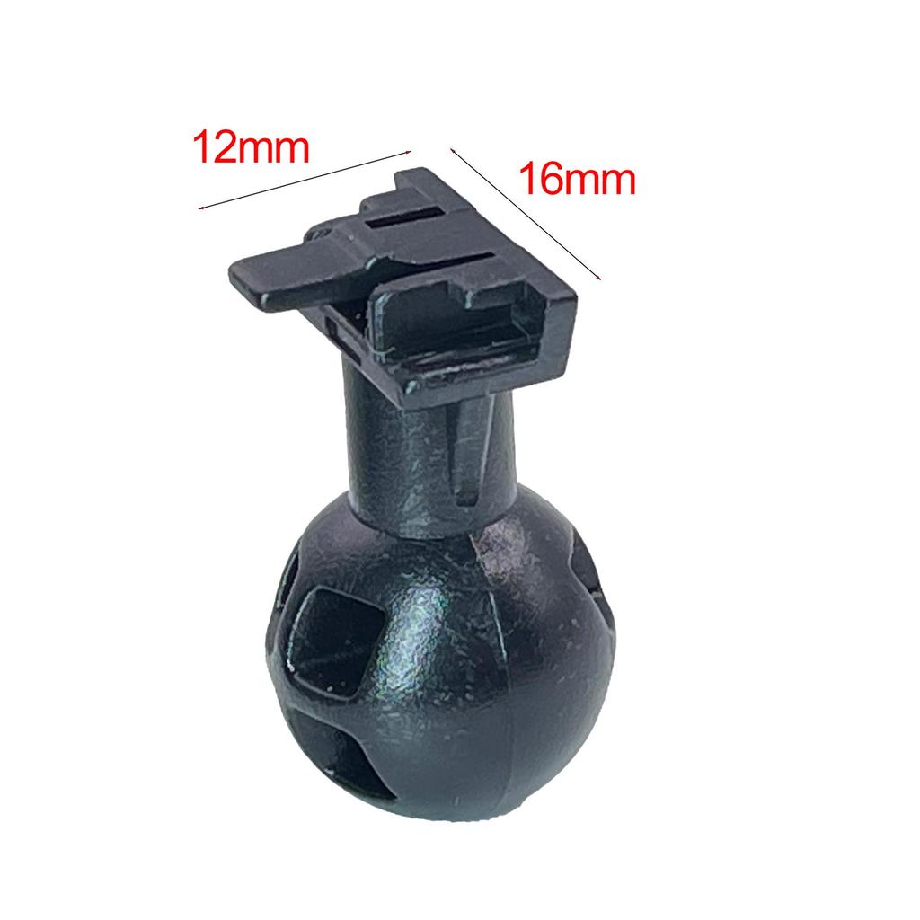 Universal 16mm Dashcam/Bicycle Mount with Suction Cup and Ball Head Adapter