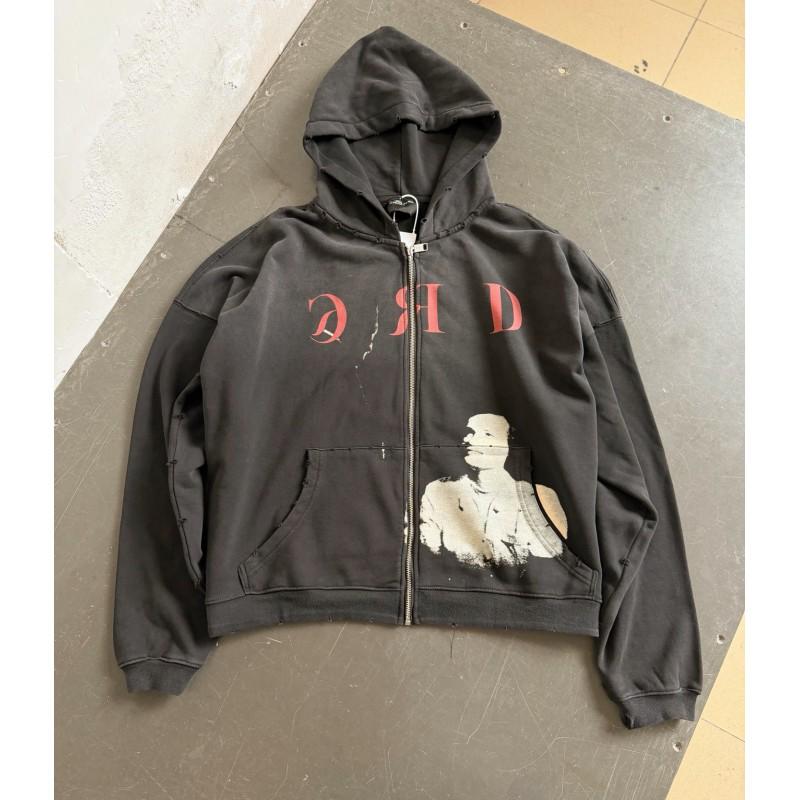Túlméretezett mosott pamut kapucnis pulóver betűnyomattal Uniszex Streetwear Őszi alkalmi pulóver