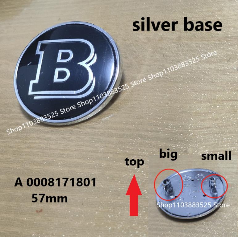 1pcs 38/57mm Car Front Hood Emblem Badge Bonnet For BRABUS W204 W205 W207 W206 W177 W212 W213 W221 W246 GLA GLC CLA Accessories