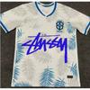 Maglia da Calcio Signature Stussy Retro Brasile Argentina Portogallo Maglia da Allenamento Calcio Uomo Donna Manica Corta