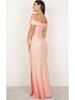 Autumn Hot Style Simple Bandeau Slit Floor-Length Dress