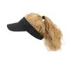 Baseball Cap Ponytail Curly Hair With Cap Hollow Top Summer Sunshade Cap Wig  Travel