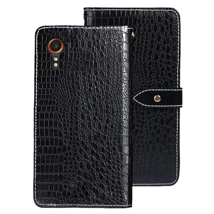 

Чехол-кошелек из искусственной кожи IDEWEI для Samsung Galaxy Xcover7 с крокодиловой текстурой, чехол для мобильного телефона