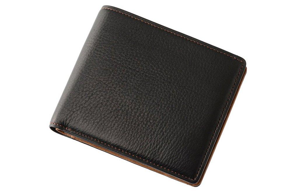 

Cypris Шелковистый кошелек-бифолд из кожи кип с отделением для монет и купюр, Кожа, Мужской подарок, Подарок на День отца, Подарок на день рождения, Подарок парню, Черный,