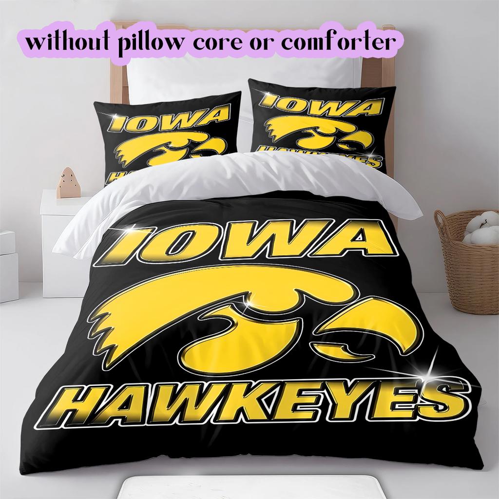 Rugby logoPattern Bedding Quilt Set Quilt Cover Pillowcase Home Decoration Birthday Gift (1 * duvet cover + 2 * pillowcase, without core)
