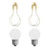 4pcs 4.3 x 2.1in Bulb Clip Adapter Iron Clip On Lampshade Lampshade Harp Holder  For Floor Lamp
