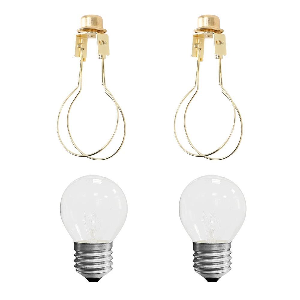 4pcs 4.3 x 2.1in Bulb Clip Adapter Iron Clip On Lampshade Lampshade Harp Holder For Floor Lamp
