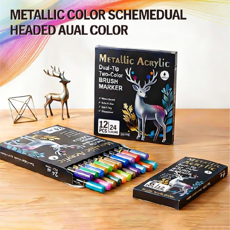 Watercolor Brush Pens Double Tip Flexible Markers Art Pens Watercolor Pen For Artistic Expression & Handcraft Projects