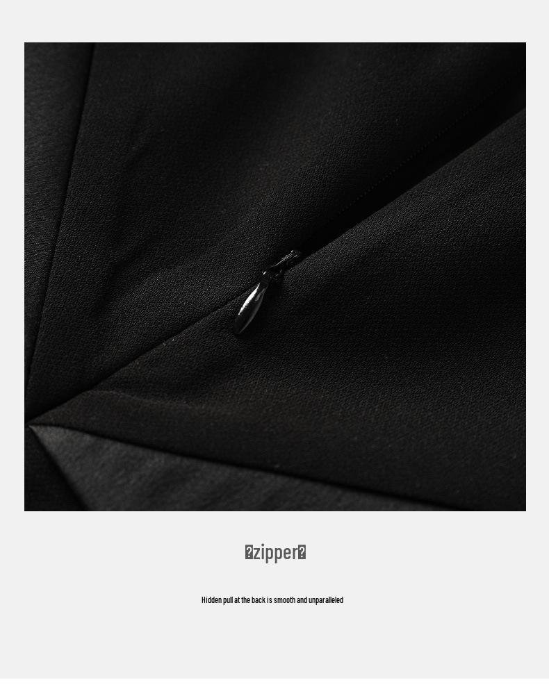 2024 Summer Elegant Off-Shoulder Diamond Nail Dress for Women