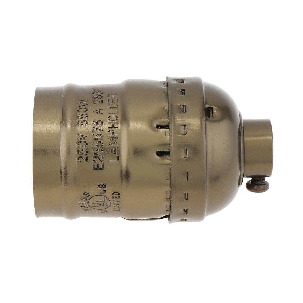 E26 / E27 Socket Vintage Retro Lamp Holder Aluminum Bulb Light Screw Sockets 4 Colors with Switch 110V/220V