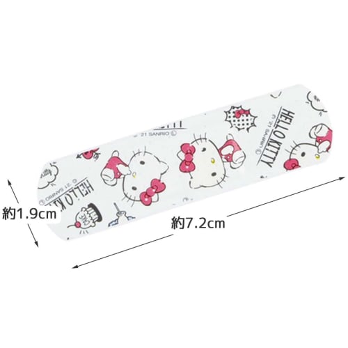 Skater Emergency Bandage M Size Extra 100 Pieces Bandage Hello Kitty Sanrio Made In Japan QQB100-A