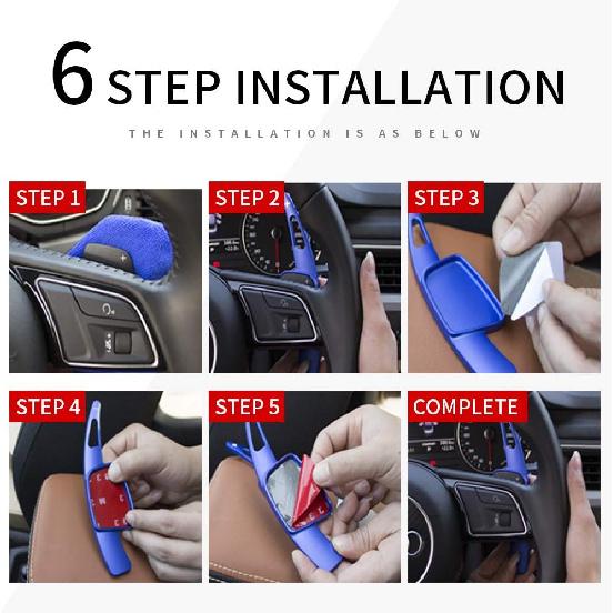 SANRILY 2PCS Paddle Shifter Extensions, Sport Metal Steering Wheel Paddle Shifter for BMW M2 M3 M4 M5 X5M X6M F87 F85 F86 F80 F82 F83 F10 M6 F12