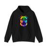 Colorful Rainbow Pug Graphic Hoodie
