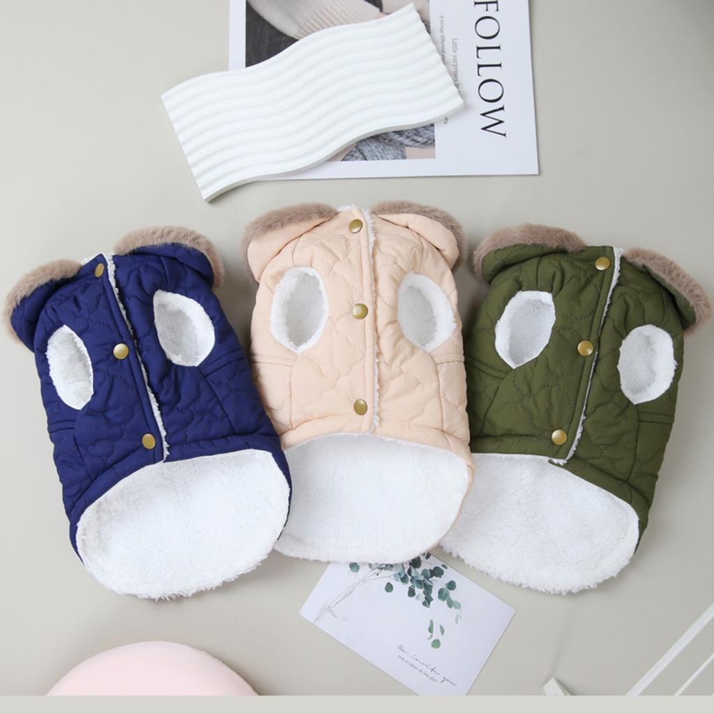 Pet Clothing, Dog Clothes, Pet Cotton Coats, Fur Collars, Cotton Coats