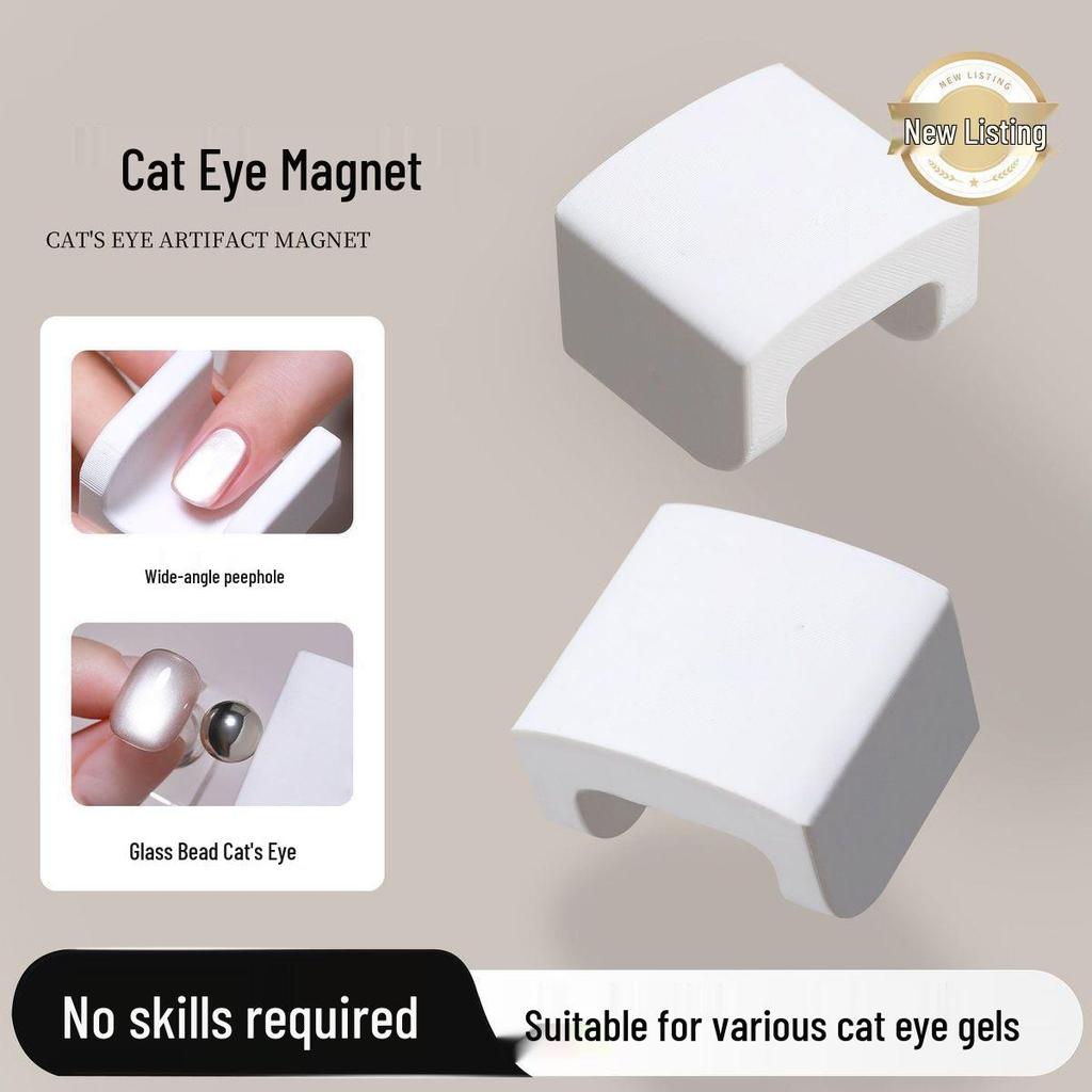 Magnete Triplo Occhio di Gatto: Strumento Magnetico per Unghie Cilindrico, Forte e Grande