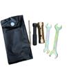 1 Set Double Ended Screw Drive Motorcycle Repair Tool Motorcycle Spanner Wrench Socket Tool Kit With Storage Pocket