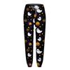Damenmode Halloween Lockerer Kordelzug in der Taille Einfarbig Lässige Sporthose