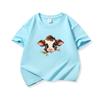 Kids Cotton T Shirt Brown Baby Cow Peeking Over Grass Print Crew Neck Short Sleeve Tee Casual Boys Girls Summer Tops