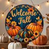Autumn Leaf Pumpkin Sunflower Door Hanger Autumn Harvest Wall Decor  Home Garden Decor