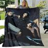 The Vampire Diaries Damon Salvatore Decken warme Flanelldecken Picknickdecke Heimreise Decke Bettwäsche Geburtstagsgeschenk
