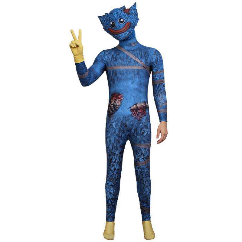 Poppy Playtime Huggy Wuggy Blood Halloween Costume For Teens And Adults