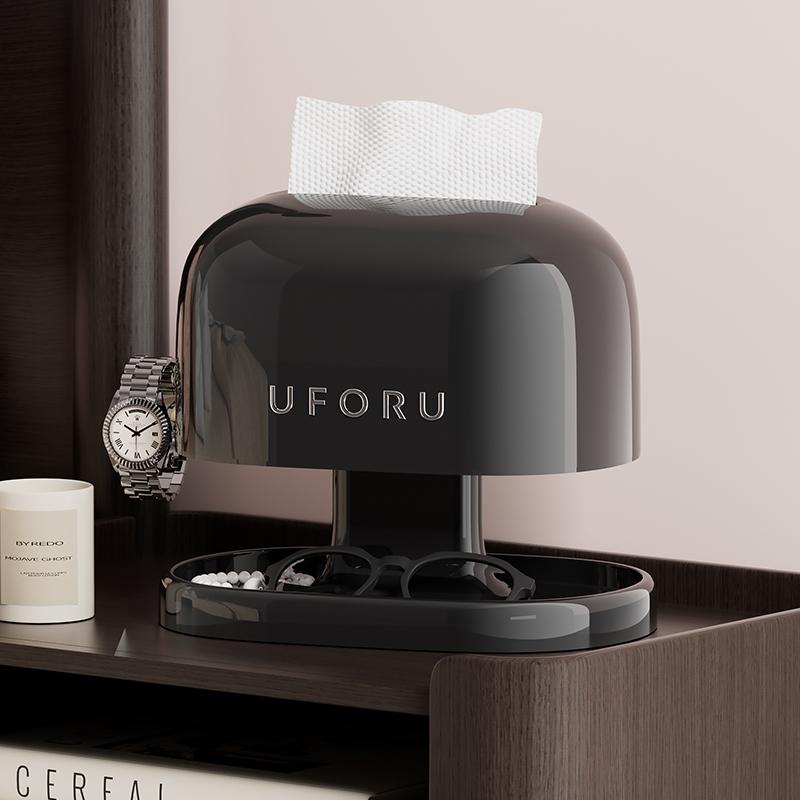 

Cream Vintage Tissue Box Spring Supported Double Tissue Organiser Space Saving Tissue Box with Hooks Office Supplies чёрный