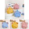 Adorable Lightweight Cartoon Animal Kids Backpack For Kindergarten And School Use In Blue Yellow And Pink