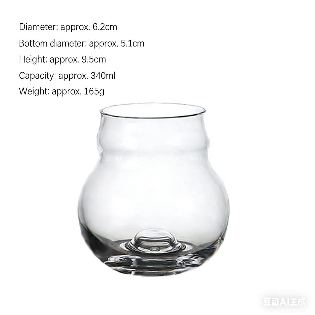 Creative Bulb Shape Glass Cup High Appearance Level Atmosphere Cocktail Coffee Sparkling Water Cup
