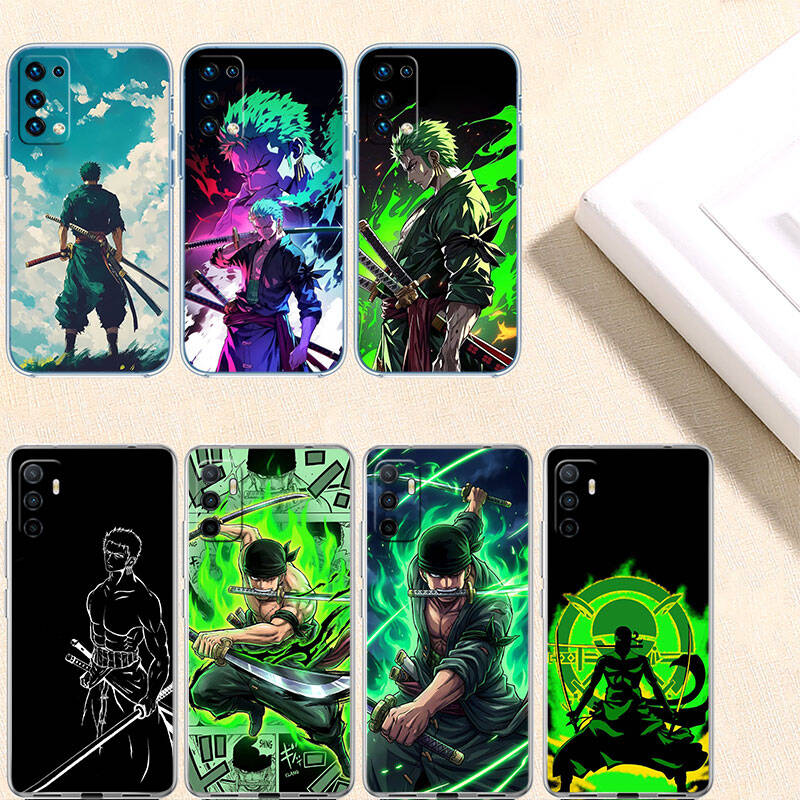 MH125 One Piece Zoro Case for Motorola E7 G6 G7 G8 G9 Plus Power Play G10 G20 G04 E30 E40 E22 E20 E13 E15 G22 G23 G05 G75 G35 G55
