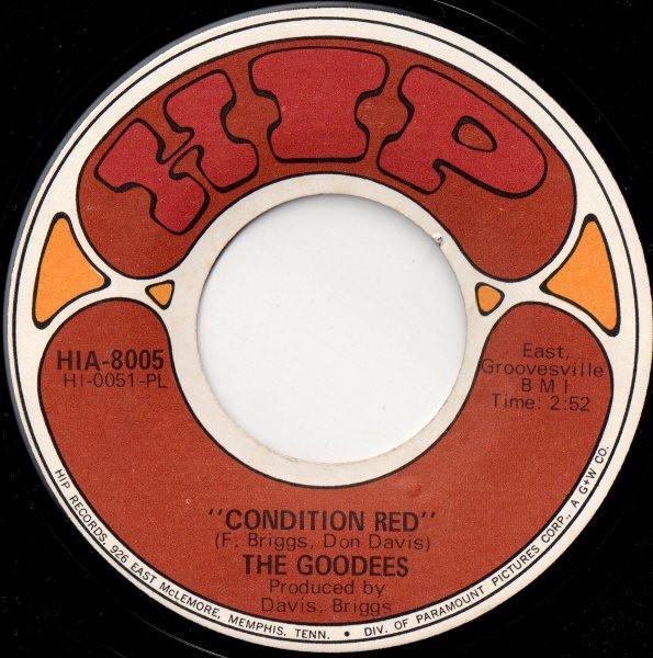 

7inch Record GOODEES - Condition Red HIA8005 HIP 1968 UK Soul/Funk Used