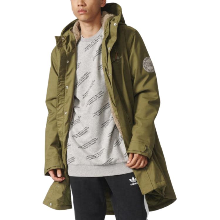 adidas Originals Coats Men's Green Hooded Moderate AY9139