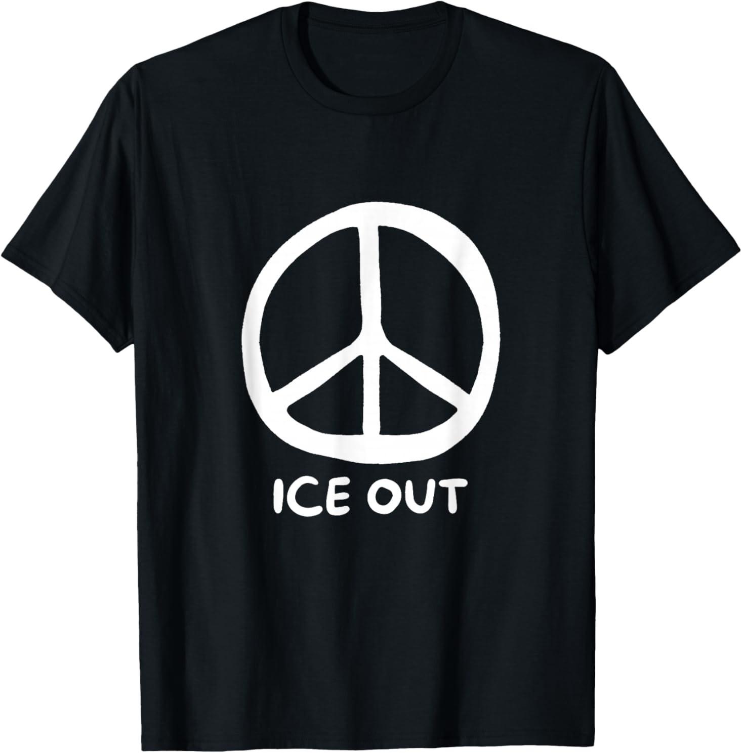 Ice Out Peace Symbol T-Shirt S разноцветный