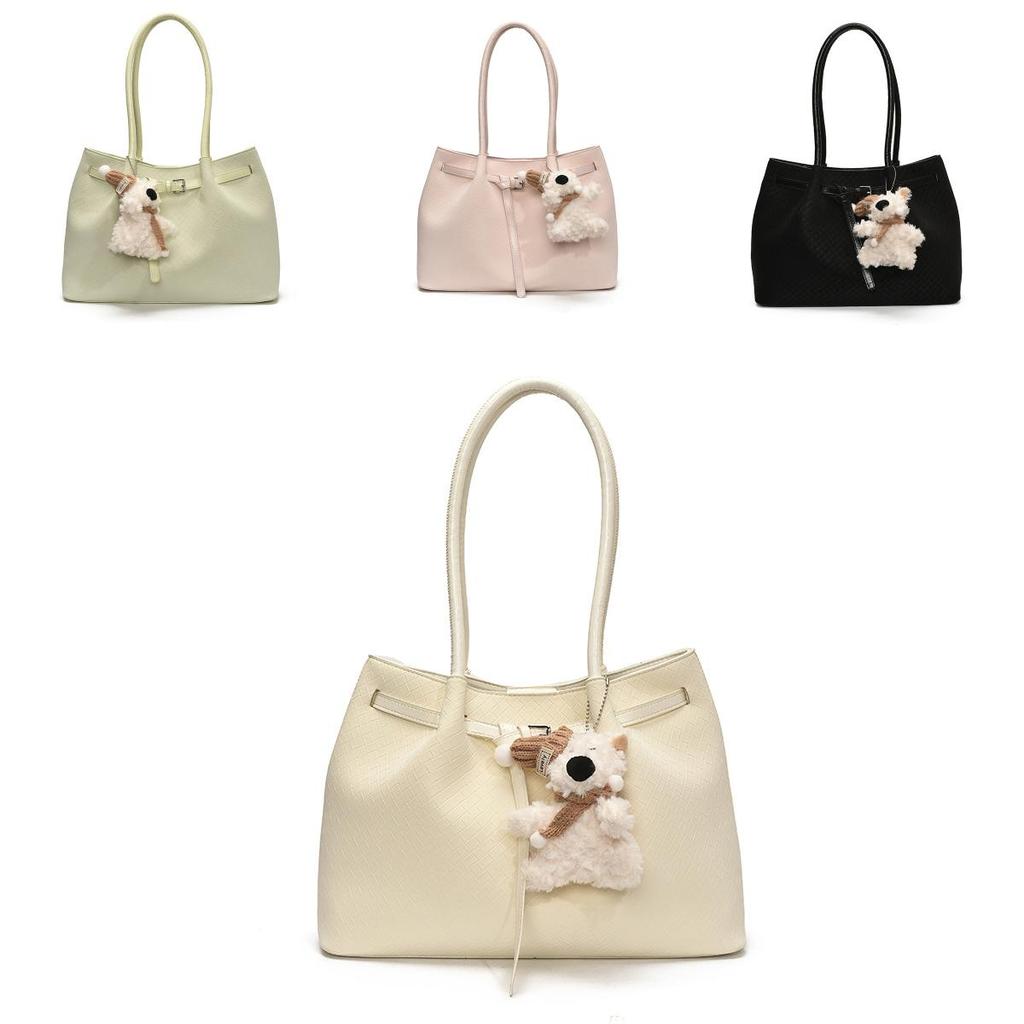 Minimalist Pu Shoulder Bag With Inner Zip Pocket For Work And Casual Outings