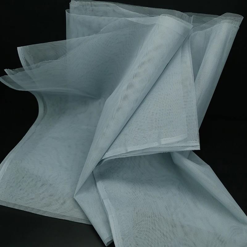 100x160cm Hard Tulle Mesh Fabric for DIY Wedding Dress Skirt Yarn Cloth Decoration Fabric by Per Meter Polyester Stiff Mesh