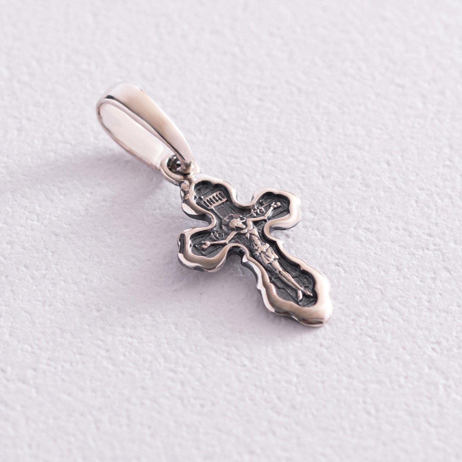 

Срібний хрестик (чорніння) Врятуй та збережи Oniks срібний